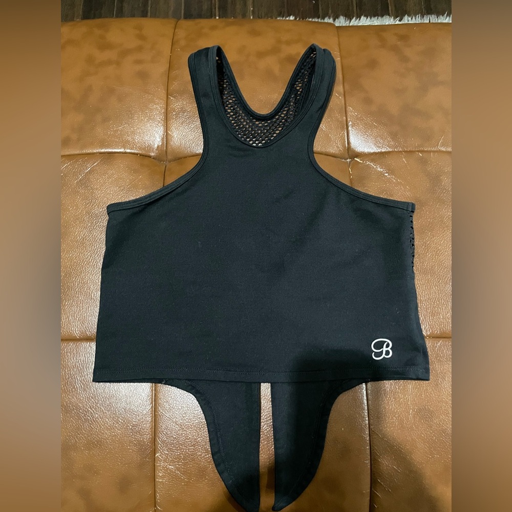 Bombshell Sportswear Black Mesh Top